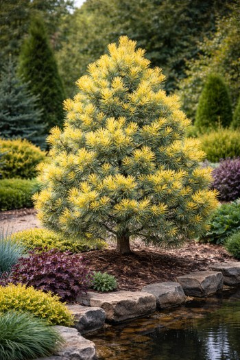 Сосна Веймутова Пасіфік Санрайз|Pinus strobus ’Pacific Sunrise’|Сосна Веймутовая Пасифик Санрайз